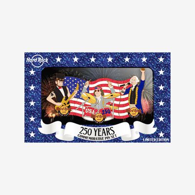 Limited Edition USA 250th Boxed Copper Pin Set